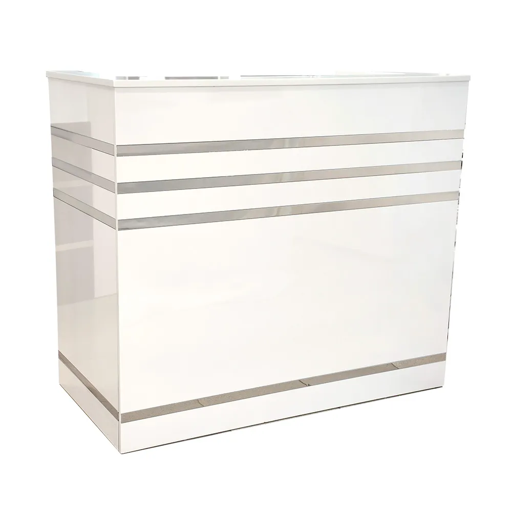 COUNTER DE RECEPCIÓN STARKEN EN MDF WHITE-SILVER (YF-6412).webp