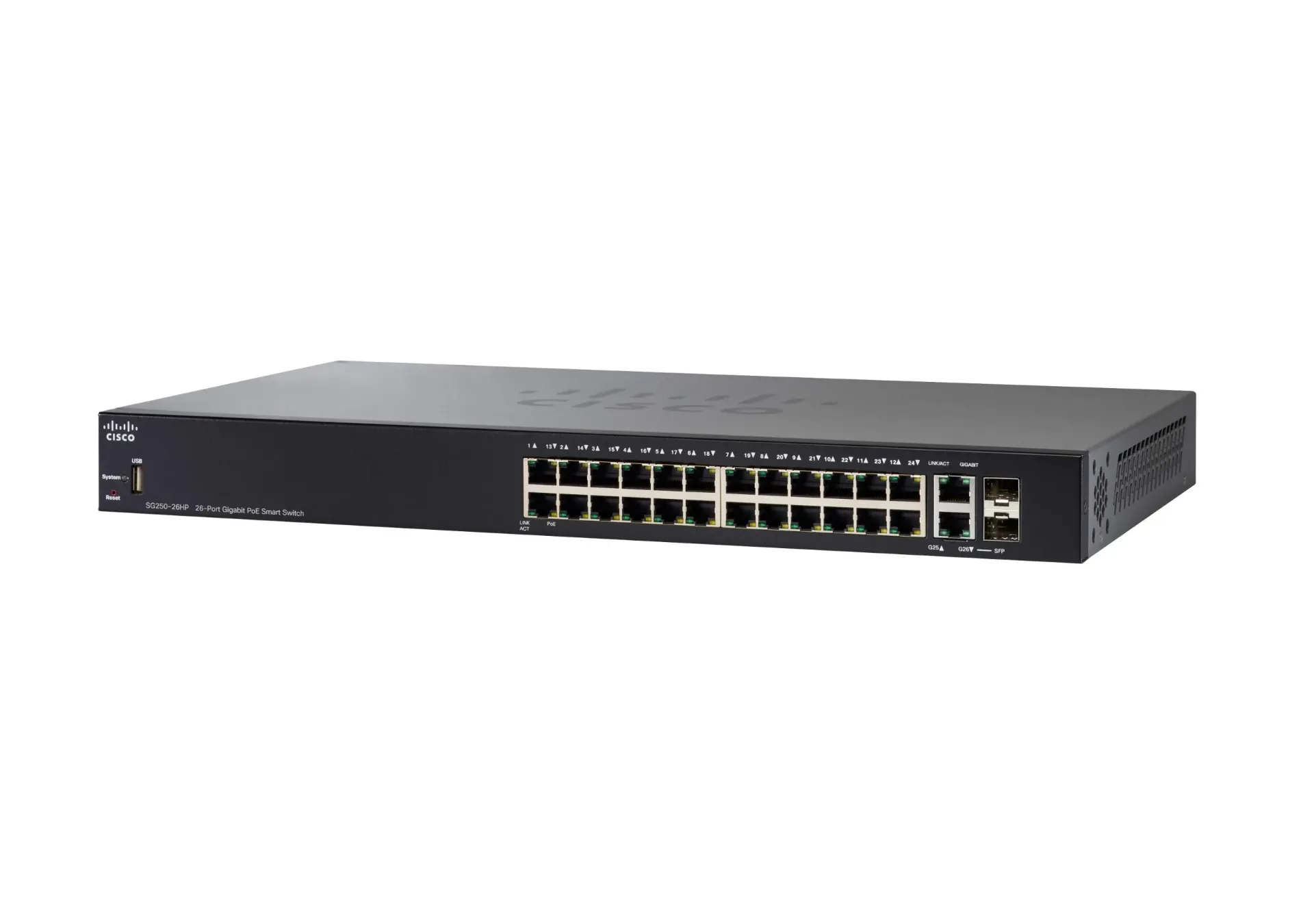CISCO SG250-26HP-K9-NA GIGABIT ETHERNET SWITCH