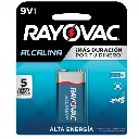 BATERIA ALCALINA 9V X1 RAYOVAC