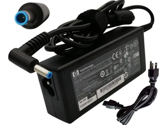 CARGADOR FUENTE PARA LAPTOP HP, PLUG FINO AZUL, 19V 3.34A 65W