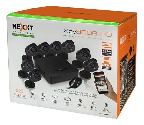 [MM104NXT26] KIT DE CAMARA NEXXT XPY8008-HD - DVR 8 CH+ CÁMARA (S) - CABLEADA