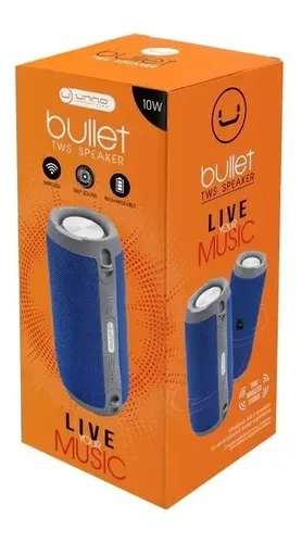 [SP9213BL] BOCINA BULLET UNNO TWS AZIUL BLUETOOTH 5.0 +