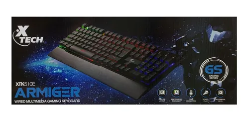 [XTK-510E] TECLADO GAMING CON ILUMINACIÓN DE FONDO MULTICOLOR (XTK-510E)