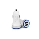 CARGADOR CARRO USB 2 BLANCO LOUKAS