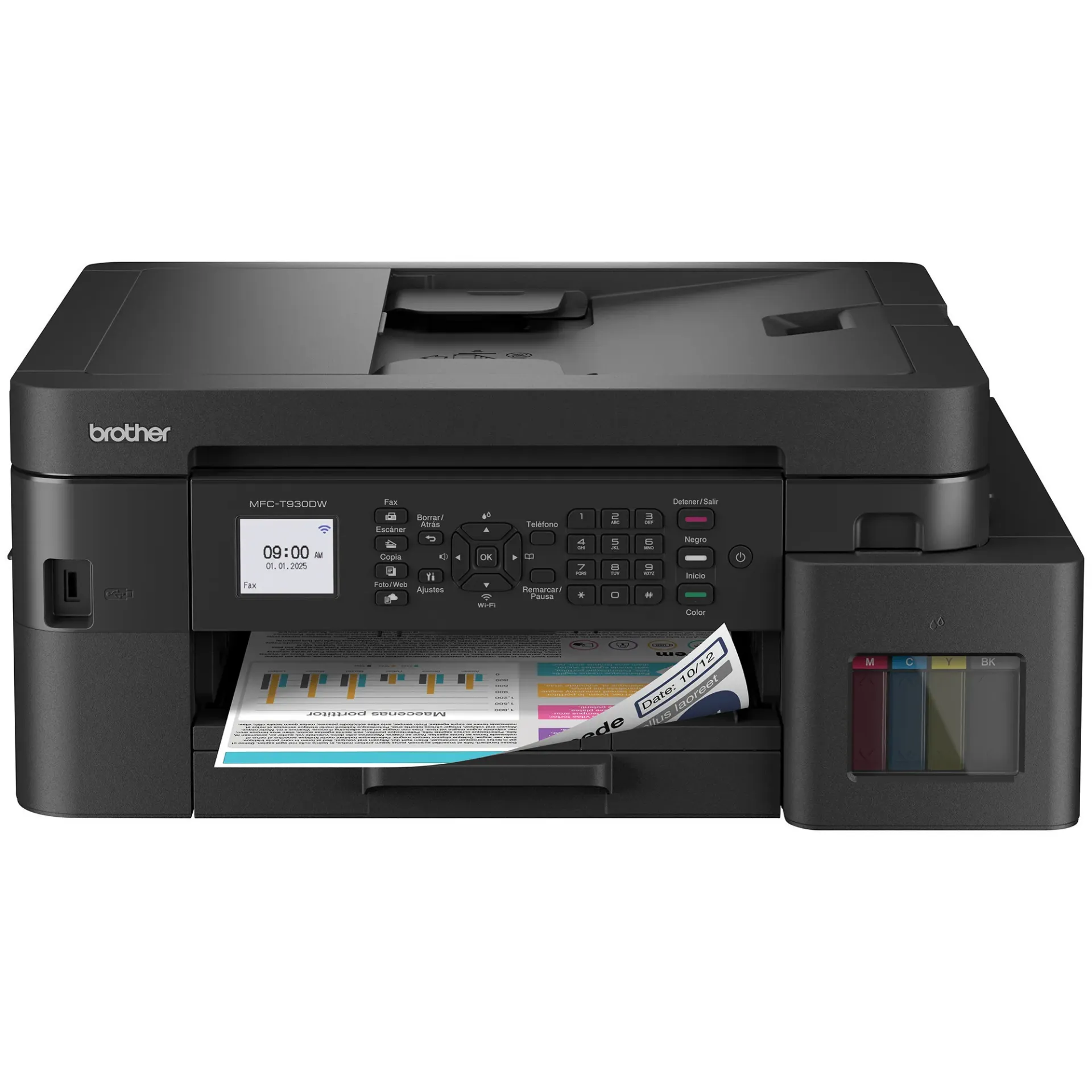 Impresora brother mfc t930dw multifuncional wifi duplex adf fax