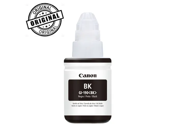 [1401] BOTELLA DE TINTA CANON GI-190 REFILL NEGRA