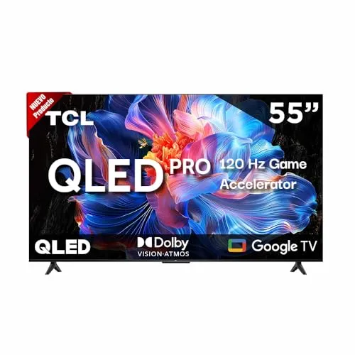 [NG9002] Smart TV TCL 55” QLED 77 Google TV 4K UHD con WiFi y Control de Voz